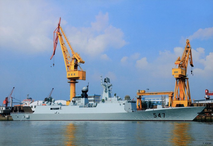 Tàu hộ vệ tàng hình Lâm Nghi số hiệu 547 Type 054A của Hạm đội Bắc Hải, Hải quân Trung Quốc