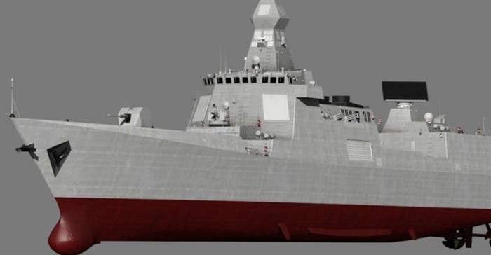 Tàu khu trục Type 055 tưởng tượng (nguồn news.qq.com)