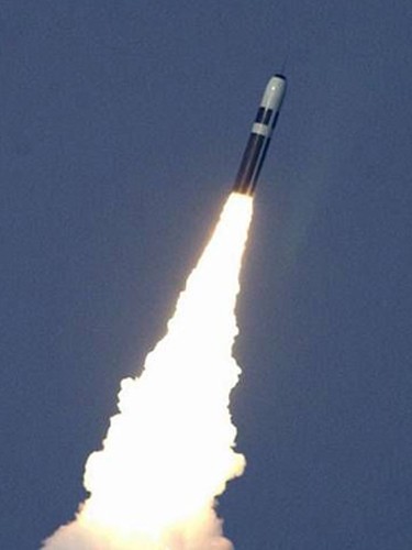 Tên lửa đạn đạo xuyên lục địa Trident bắn từ tàu ngầm hạt nhân chiến lược Mỹ