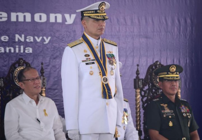 Tân Tư lệnh Hải quân Philippines Caesar Taccad tại lễ nhậm chức