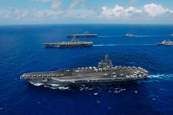 Tàu sân bay USS Ronald Reagan CVN 76 của Hải quân Mỹ