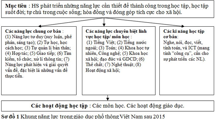 Sơ đồ phát triển năng lực sau 2015.