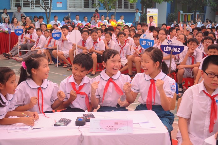 Học sinh vô cùng hào hứng với cuộc thi toán trực tuyến ViOlympic.