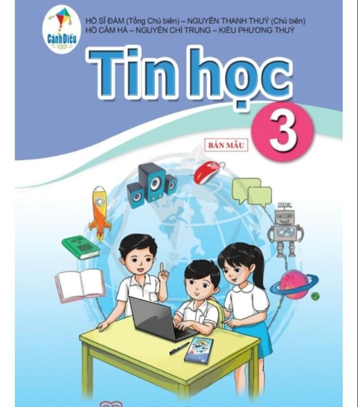 Ở lớp 3 Chương trình mới, môn Tin học, Công nghệ thiết kế trên 2 sách khác nhau. Ảnh chụp bìa Bộ sách Cánh Diều