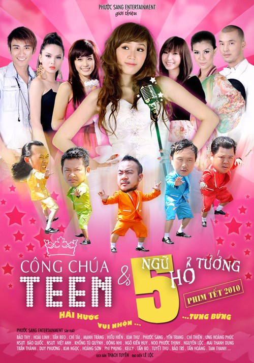 Poster phim "Công chúa teen và ngũ hổ tướng".