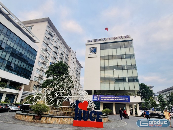 Trường Đại học Xây dựng Hà Nội có trụ sở tại số 55 đường Giải Phóng, quận Hai Bà Trưng, Hà Nội. (Ảnh: Thảo Ly)