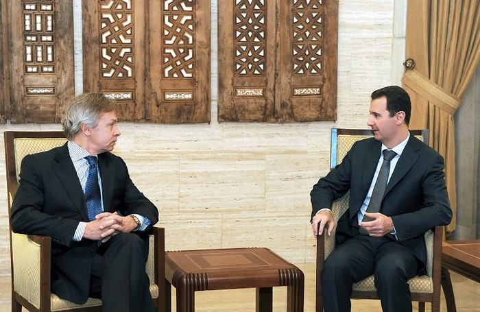 Aleksey Pushkov tiếp Tổng thống Syria Bashar Al-Assad