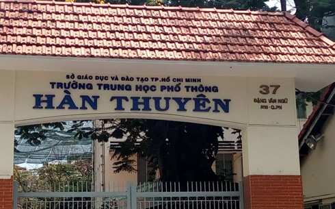 Trường Trung học phổ thông Hàn Thuyên. (Ảnh: H.L)