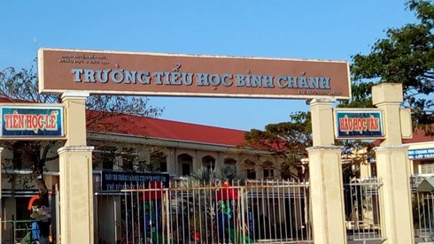 Trường Tiểu học Bình Chánh. (Ảnh: H.L)