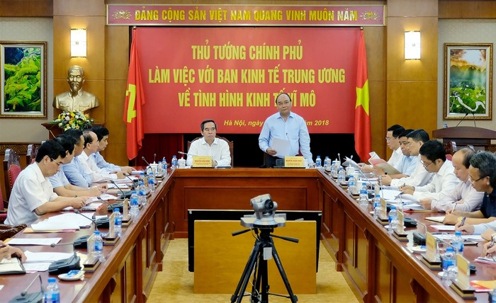 Quang cảnh buổi làm việc. (Ảnh: VGP)