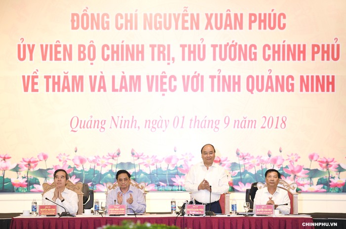 Quang cảnh buổi làm việc. (Ảnh: Chinhphu.vn)