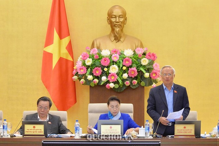 Phó Chủ tịch Quốc hội Uông Chu Lưu phát biểu. Ảnh: Quochoi.vn