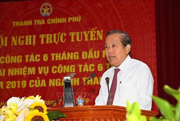 Phó Thủ tướng Thường trực Chính phủ Trương Hòa Bình phát biểu. Ảnh: TTXVN