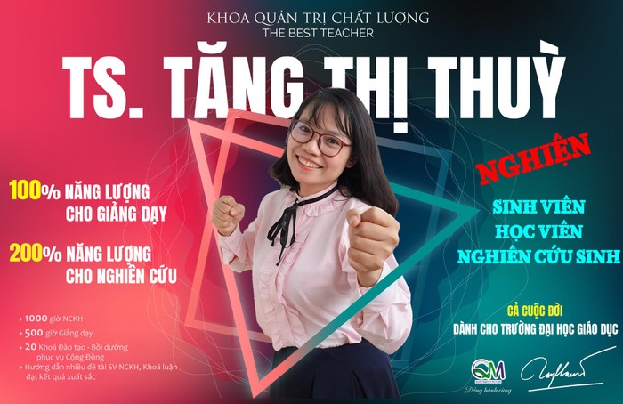 Tiến sĩ Tăng Thị Thùy - giảng viên Khoa Quản trị Chất lượng