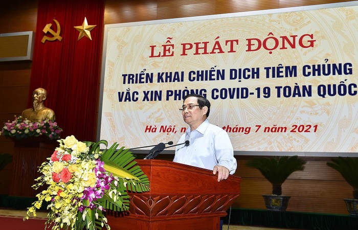 Thủ tướng Phạm Minh Chính phát biểu. Ảnh: VGP