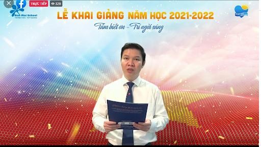 Thầy Nguyễn Khánh Chung - Hiệu Trưởng Trường THCS - THPT Ban Mai chia sẻ về thông điệp của năm học mới.