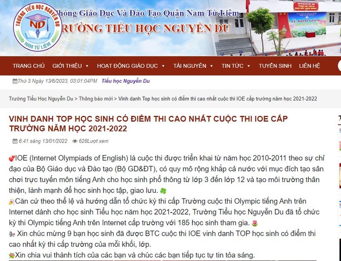 Ảnh chụp màn hình bài viết.