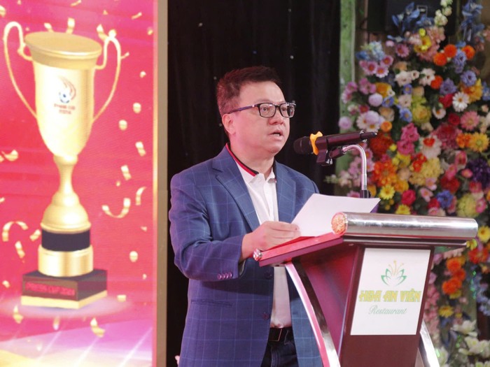 Ông Lê Quốc Minh, Ủy viên Trung ương Đảng, Tổng Biên tập Báo Nhân Dân, Phó trưởng Ban Tuyên giáo Trung ương, Chủ tịch Hội Nhà báo Việt Nam, Trưởng ban chỉ đạo Press Cup 2024 phát biểu tại buổi lễ. Ông Lê Quốc Minh, Ủy viên Trung ương Đảng, Tổng Biên tập Báo Nhân Dân, Phó trưởng Ban Tuyên giáo Trung ương, Chủ tịch Hội Nhà báo Việt Nam, Trưởng ban chỉ đạo Press Cup 2024 phát biểu tại buổi lễ.