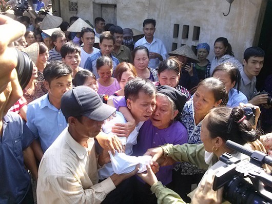 Sau 10 năm ở tù, ông Chấn đã được trả tự do về với gia đình
