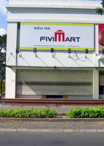 Siêu thị Fivimart quận 7 đã đóng cửa. Ảnh: B.H