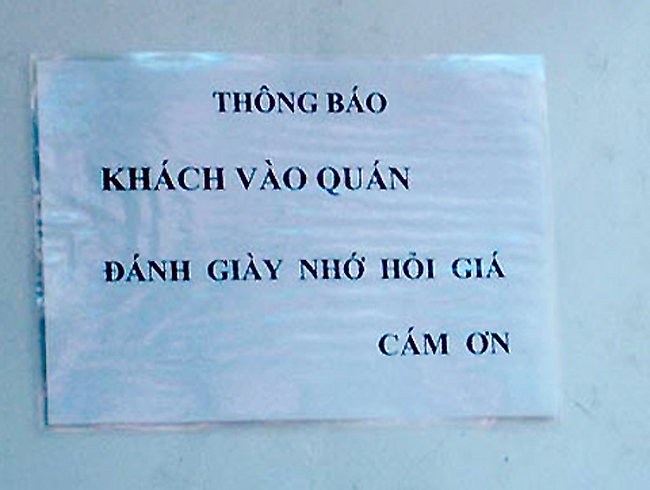 Nhớ phải hỏi giá trước khi vào quán