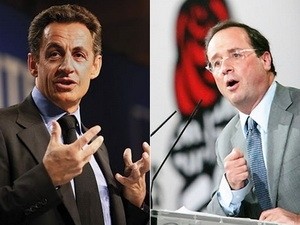Hai ứng viên tổng thống Pháp Sarkozy và Hollande. Ảnh: Internet.
