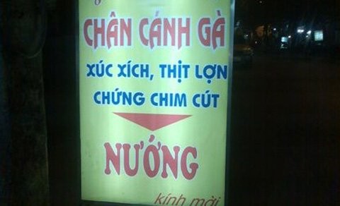 "Trứng chim cút" thành "Chứng chim cút". Ảnh: VTC News.