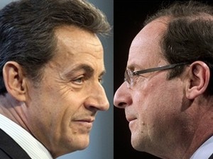 Hai ứng cử viên Sarkozy và Hollande. Nguồn: Getty Images.