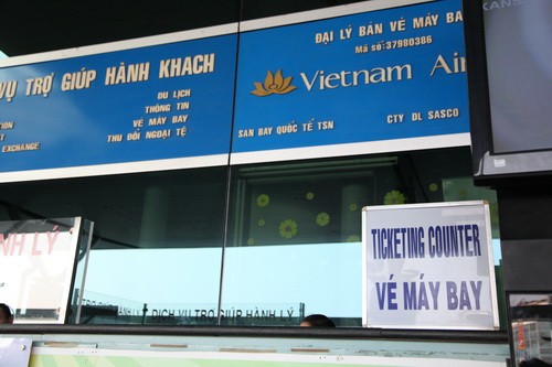 Lỗi này cũng xuất hiện tại các biển hướng dẫn khác tại sân bay quốc tế Tân Sơn Nhất.