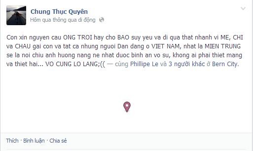 Chung Thục Quyên lo lắng