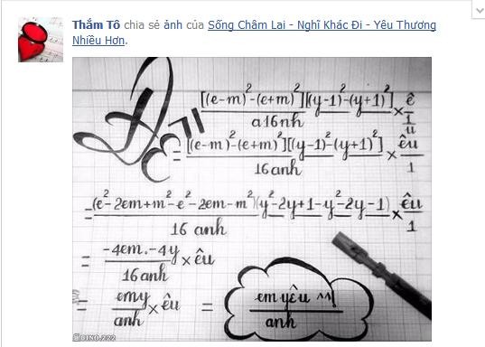 Cộng đồng mạng truyền thông điệp, hãy coi mỗi bài thi là một bài toán tình yêu