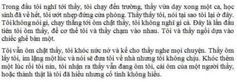 Một nữ sinh lớp 12 thành phố Hải Phòng tại cuộc thi thử môn Văn được tổ chức tại Trường THPT Năng khiếu Trần Phú vào cuối tháng 3/2011 đã làm một bài văn lạc đề 100%. "Đây là câu chuyện thật. Em thay lời cô bạn thân nhất của em viết nên. Câu chuyện không hay nhưng hoàn toàn có thật. Các cô không cần phải chấm điểm bài văn này!" >> ĐIỂM DANH NHỮNG THỦ KHOA ĐẠI HỌC 2012 >> CƯỜI ĐAU BỤNG, TỨC NỔ MẮT VỚI SÁCH IN LẬU (P2)