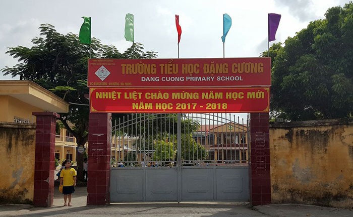 Trường tiểu học Đặng Cương nơi xảy ra nhiều chuyện lùm xùm không đáng có (Ảnh Kinhtedothi)