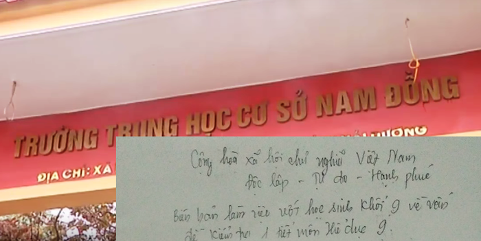 Là Hiệu Trưởng nhưng bà Đỗ Thị Chan không biết vấn đề của giáo viên Bùi Đông Hải? (Ảnh: LC)