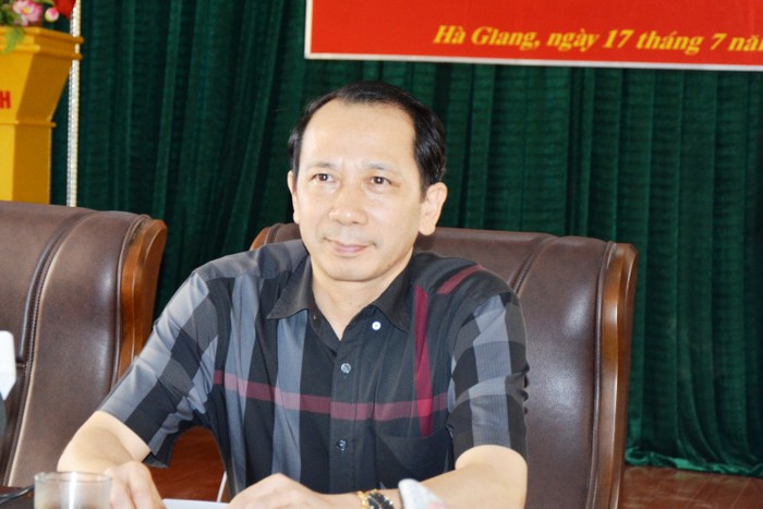 Ông Trần Đức Quý, Phó chủ tịch ủy ban nhân dân tỉnh Hà Giang đã nhận trách nhiệm (Ảnh:LC)