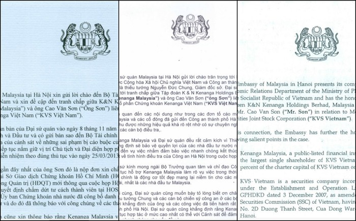 Đại sứ quán Malaysia đã 3 lần gửi nhưng vụ việc đến nay vẫn chưa được giải quyết. (ảnh chụp màn hình: LC)