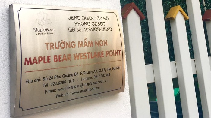 Cơ sở Mầm non Maple Bear Westlake Point chính thức dừng mọi hoạt động.