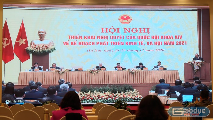 Toàn cảnh Hội nghị Chính phủ với địa phương. Ảnh: LC