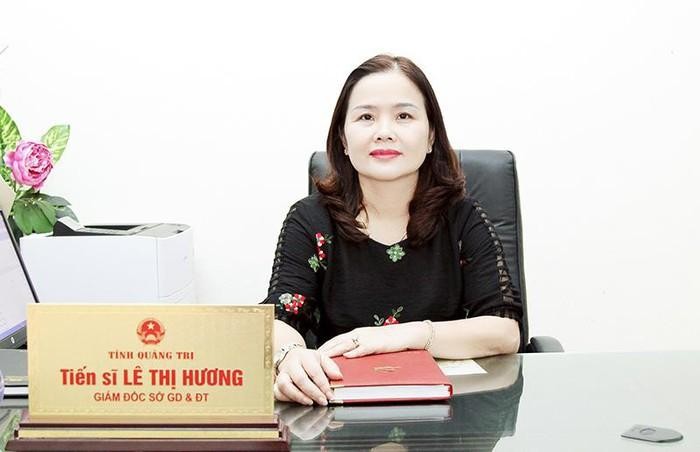 Tiến sĩ Lê Thị Hương - Giám đốc Sở Giáo dục và Đào tạo Quảng Trị. Ảnh Sở GIáo dục và Đào tạo Quảng Trị