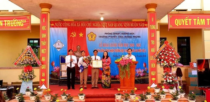 Những vùng đất gian khó như Hướng Hóa, Đakrông nay đã khang trang với những ngôi trường mới. Ảnh: Sở Giáo dục và Đào tạo Quảng Trị