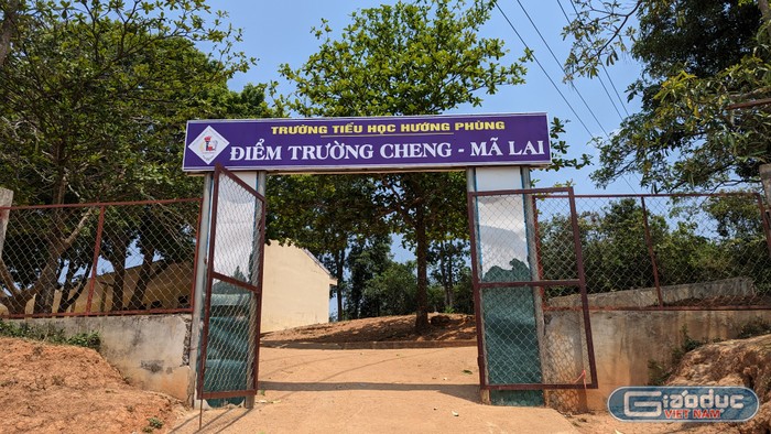 Điểm trường Cheng - Mã Lai nơi thầy Hoàn công tác. Ảnh: LC