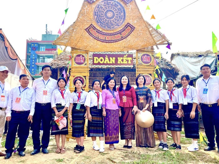 Hội trại thể hiện được văn hóa các dân tộc thiểu số trên địa bàn tỉnh Quảng Trị. Ảnh: Sở Giáo dục và Đào tạo Quảng Trị