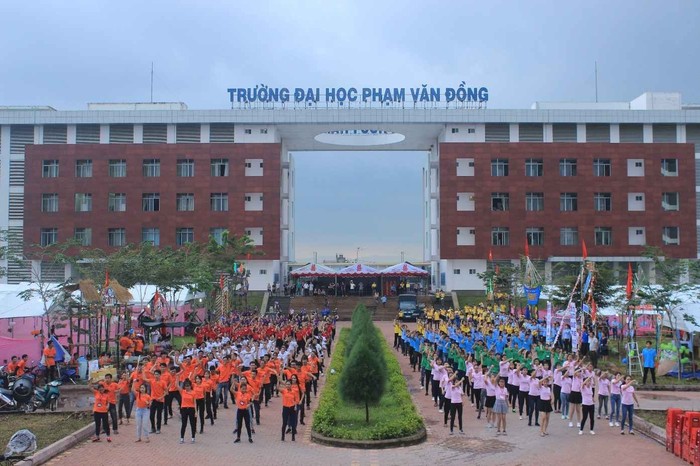 Trường Đại học Phạm Văn Đồng. Ảnh: Website nhà trường