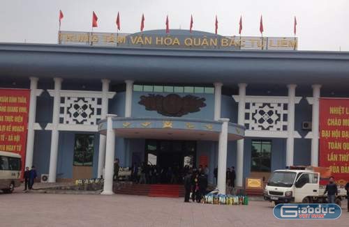 Trung tâm văn hóa quận Bắc Từ Liêm. Ảnh: Văn Phan