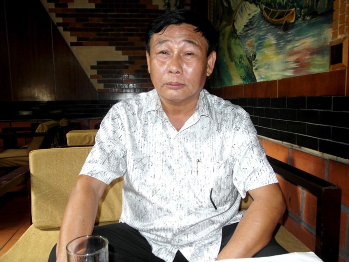 Ông Nguyễn Tấn Sự, cựu Bí thư Đảng ủy xã Hàm Giang. Ảnh: Dương Cầm