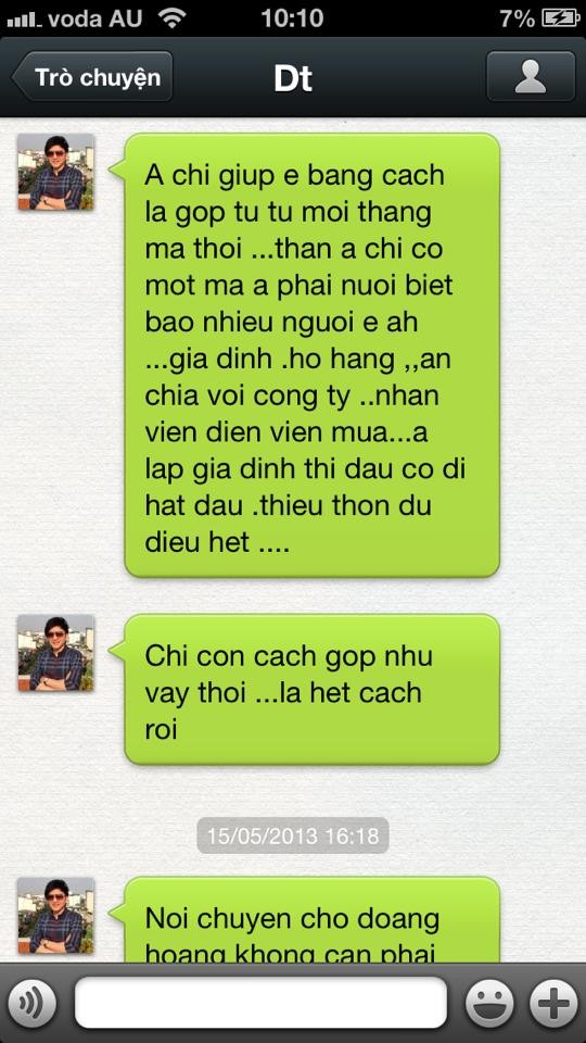 "Thân anh có một mình mà anh phải nuôi bao biết nhiêu người em à. Gia đình, họ hàng, ăn chia với công ty, nhân viên, diễn viên múa... Anh lập gia đình thì đâu có đi hát đâu.. Thiếu thốn đủ điều hết. Chỉ có cách góp vậy thôi...là hết cách rồi" - Đan Trường.