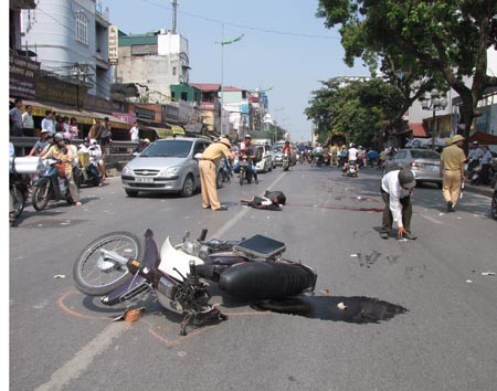 Hiện trường vụ tai nạn