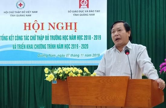 Ông Nguyễn Công Thành - Phó Giám đốc Sở Giáo dục và Đào tạo tỉnh Quảng Nam. (Ảnh: Hội Chữ thập đỏ Việt Nam)