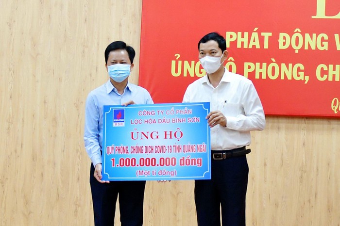 Công ty cổ phần Lọc hóa dầu Bình Sơn là doanh nghiệp tiên phong trong công tác phòng chống Covid-19