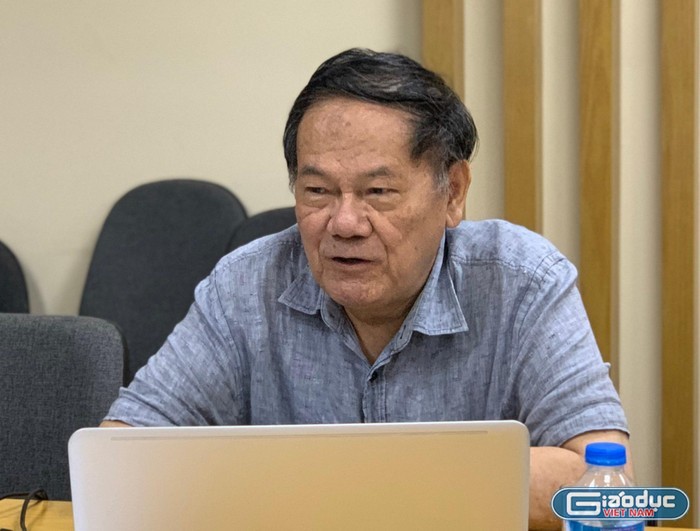 Giáo sư Đặng Ứng Vận - nguyên Phó Chủ tịch Hội đồng Khoa học Văn phòng Chính phủ. Ảnh: Thùy Linh